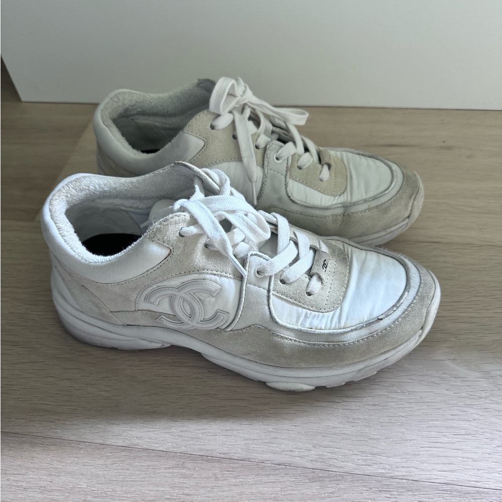 Chanel White Sneakers